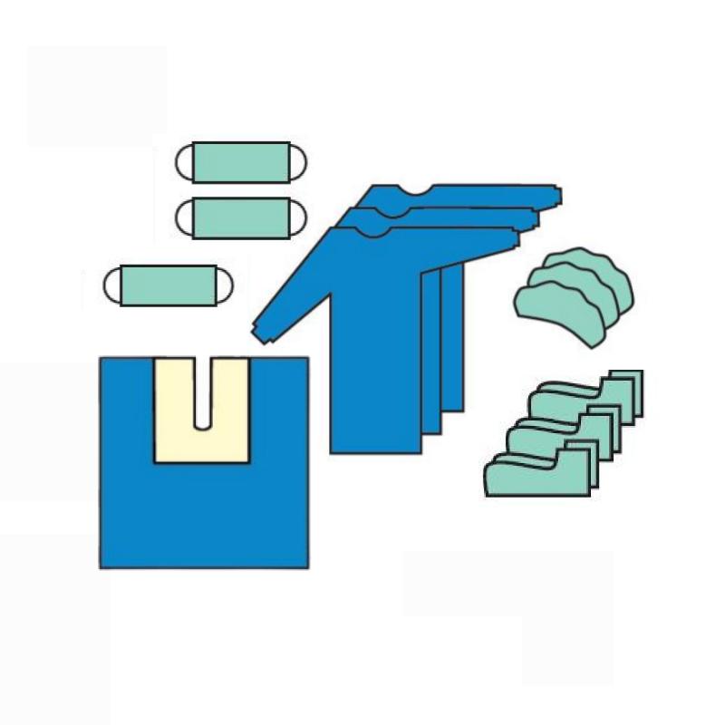 Комплект одягу та покриття ортопедичний 3Б, стерильний, одноразового використання ,ТМ «АХІЛЛ»